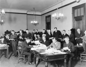 Corruption Prints: Senate Committee on Elections engaged in the counting vote to determine if Michigan Senator Truman Handy Newberry