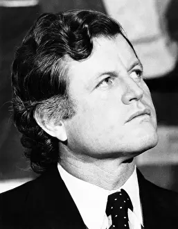 Looking Up Prints: Senator Edward Kennedy, announcing third annual Robert F