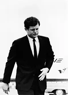 Politician Prints: Senator Edward Kennedy, en route to visit his parents in Hyannis Port
