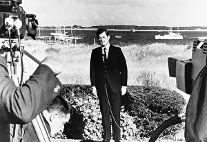 Filming Prints: Senator Edward Kennedy, filming a memnorial to his brother Robert for the Democratic National Convention