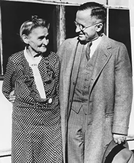 Missouri Prints: Senator Harry Truman with 92 year old mother in July 1944