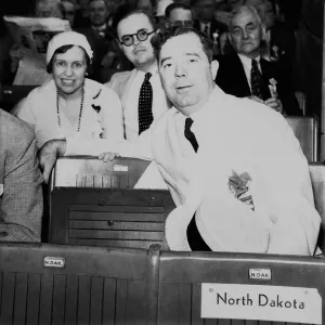 Huey Prints: Senator Huey Long at a political event