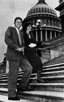 Steps Prints: Senator John F. Kennedy, and Jacqueline Kennedy