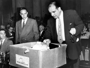 Cohn Prints: Senator Joseph McCarthy (right) and his attorney