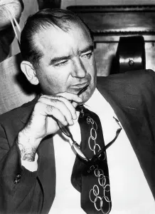 Us Senate Prints: Senator Joseph McCarthy during the Senate Censure Committe hearing