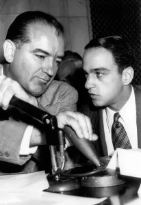Cohn Prints: Senator Josephn McCarthy confers with his attorney