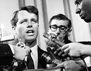Presidents Brother Prints: Senator Robert Kennedy in a press conference
