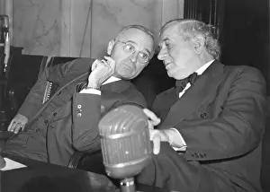 Lcgr1410 Prints: Senators Harry Truman and Tom Connally in an off-mike conversation on Oct.31, 1941
