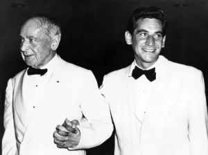 Composer Prints: Serge Koussevitzky with his favorite pupil