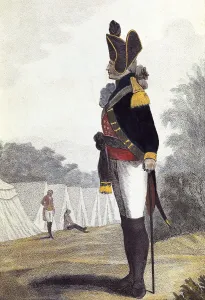 Stocking Prints: Sergeant of the English infantry. Engraving. AISA/Everett Collection (35)**US SALES ONLY**