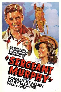 Mary Prints: SERGEANT MURPHY, US poster, from left: Ronald Reagan, Mary Maguire, 1938