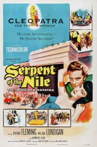 Rhonda Prints: SERPENT OF THE NILE, US poster, William Lundigan (top), Rhonda Fleming as Cleopatra, 1953