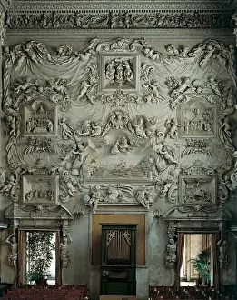 Decorative Objects Prints: Serpotta Giacomo, Decoration of the rear wall of the Oratory of the Santissimo Rosario