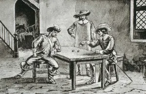 Alexandre 1802 1870 Prints: SERRA Y PAUSAS, Joan (s.XIX). D'Artagnan and the Three Musketeers