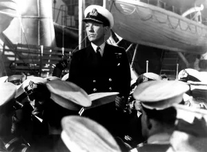 Films By David Lean Prints: IN WHICH WE SERVE, Noel Coward, 1942, at the British Navy yard