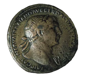 Trajan Prints: Sestertius of emperor Trajan (1st-2nd c)