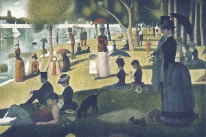 Pointillists Prints: SEURAT, Georges (1859-1891). A Sunday on La Grande Jatte
