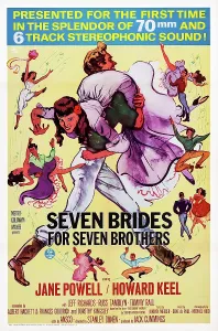 Musical Prints: SEVEN BRIDES FOR SEVEN BROTHERS, US poster art, 1954