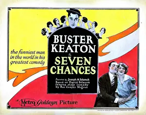 Holding Hands Prints: SEVEN CHANCES, bottom, from left: Buster Keaton, Ruth Dwyer, 1925