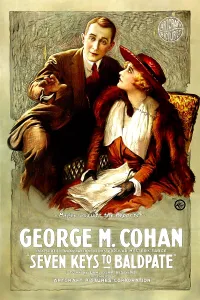 2010 Prints: SEVEN KEYS TO BALDPATE, l-r: George M. Cohan, Anna Q. Nilsson, 1917