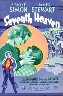 Plaid Shirt Prints: SEVENTH HEAVEN, foreground: James Stewart