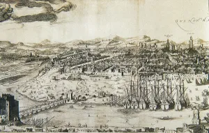 Sevilla in 1617. Detail. Engraving. UNITED KINGDOM. London. The British Museum. AISA/Everett Collection**US SALES ONLY**