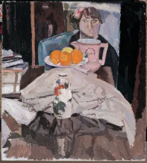 Stand Prints: Sforni Gustavo, Still Life with Figure