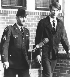 War Crimes Prints: Sgt. Martin Fagan, (left), and Steven Glimpse testified at the court martial of Lt
