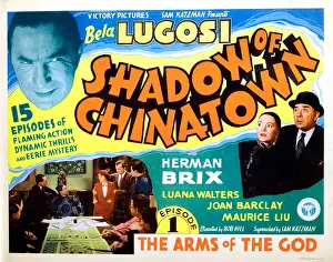 Atcmposterart Prints: SHADOW OF CHINATOWN, top left: Bela Lugosi
