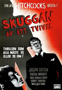 1943 Movies Prints: SHADOW OF A DOUBT, (aka SKUGGAN AV ETT TVIVEL)