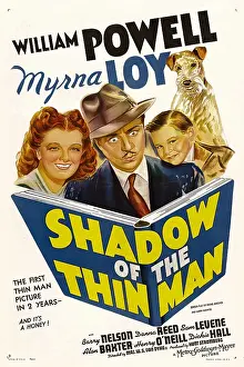 Reading Prints: SHADOW OF THE THIN MAN, Myrna Loy, William Powell, Dickie Hall, Asta, 1941