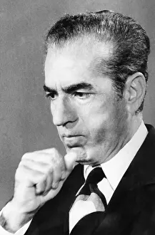 Iranians Prints: Shah of Iran appearing on NBC TV's Meet the Press on May 18, 1975