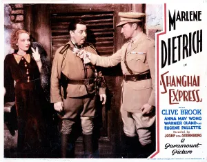 Warner Prints: SHANGHAI EXPRESS, from left, Marlene Dietrich, Warner Oland, Clive Brook, 1932
