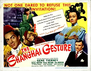 Tierney Prints: THE SHANGHAI GESTURE from left: Victor Mature