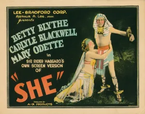 Barechested Prints: SHE, from left: Betty Blythe, Carlyle Blackwell, 1925