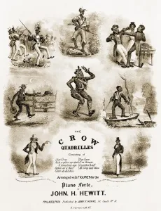 Blackface Prints: Sheet music entitled the Crow Quadrilles
