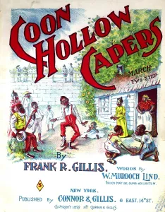 Crap Game Prints: Sheet music, illustration shows African Americans dancing
