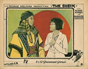 Rudolph Prints: THE SHEIK, from left: Rudolph Valentino, Agnes Ayres, 1921