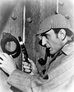Smoking Pipe Prints: SHERLOCK HOLMES, Basil Rathbone, 1953