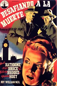 1943 Movies Prints: SHERLOCK HOLMES FACES DEATH, top to bottom