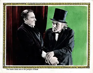 Top Hat Prints: SHERLOCK HOLMES, from left, John Barrymore, Gustav Von Seyffertitz, 1922