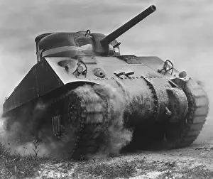 Sherman Prints: The Sherman tank was the primary battle tank of the U