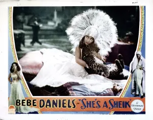 Leopard Prints: SHE'S A SHEIK, Bebe Daniels, 1927