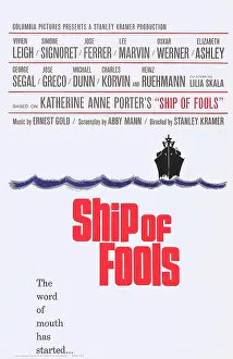 Ship Prints: SHIP OF FOOLS, US poster art, 1965