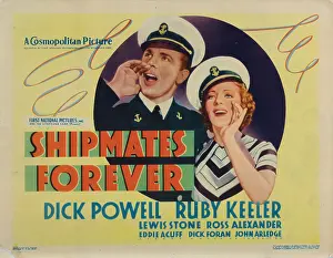 Shouting Prints: SHIPMATES FOREVER, Dick Powell, Ruby Keeler, 1935