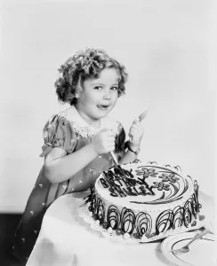 Temple Prints: Shirley Temple, celebrating her eighth birthday, April 1936