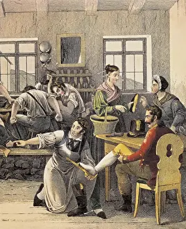 Activities Prints: Shoemaker's (1810). Engraving