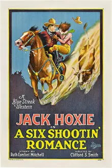 May Prints: A SIX SHOOTIN ROMANCE, from left: Jack Hoxie, Olive Hasbrouck, 1926