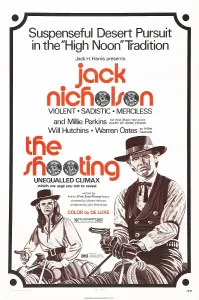 Guns Drawn Prints: THE SHOOTING, US poster art, from left: Millie Perkins, Jack Nicholson, 1967