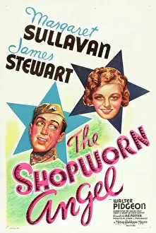 Stars Prints: THE SHOPWORN ANGEL, James Stewart, Margaret Sullavan, 1938